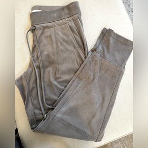 Raffaello Rossi suede-like joggers.  Taupe.  Super soft.  Size M.
